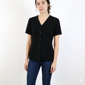 *Jeans Work & Company Black Baseball Jersey